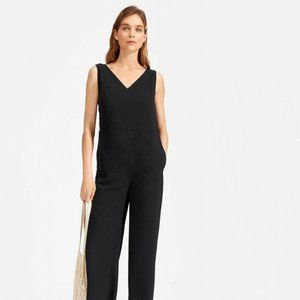 NWT Everlane Black GoWeave Belted Jumpsuit